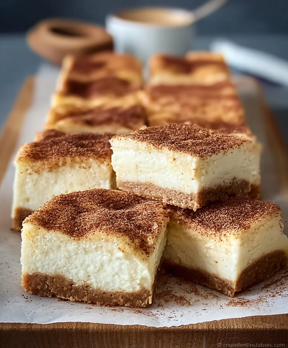 Best Cinnamon Churro Cheesecake Bars You'll Ever Make