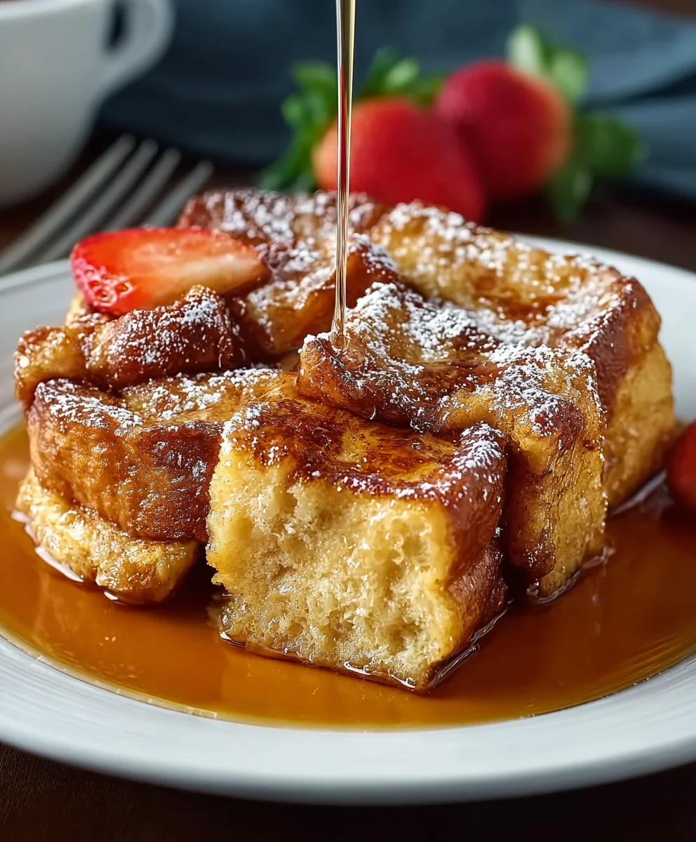 French Toast Casserole: Easy Overnight Brunch Delight!