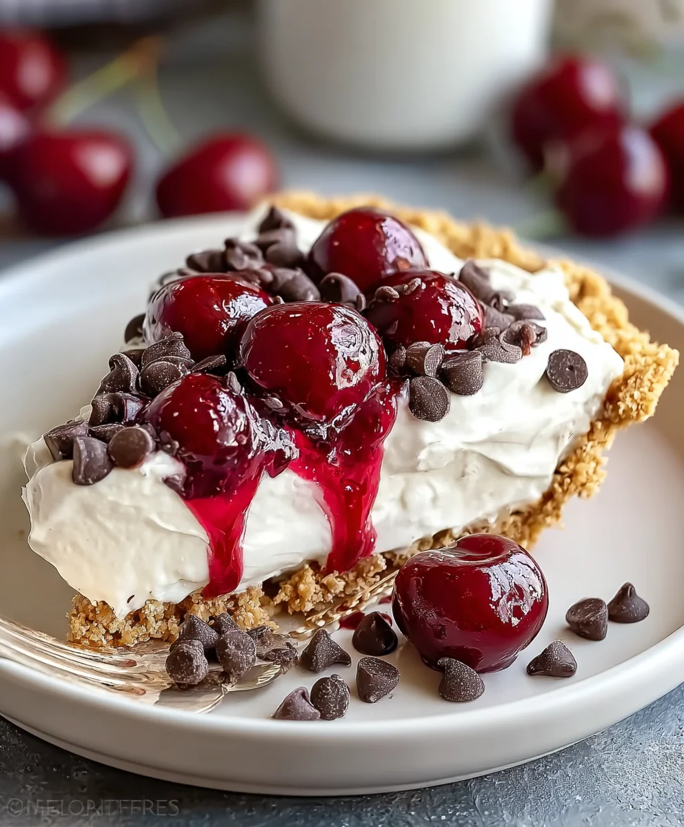 No Bake Cherry Chocolate Chip Pie: Easy & Delicious!