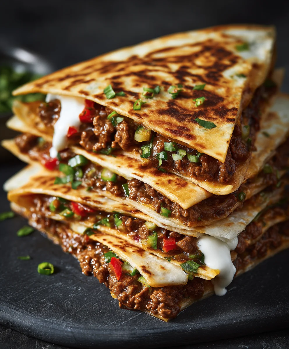 Amazing Korean Beef Quesadillas - Easy Weeknight Meal!