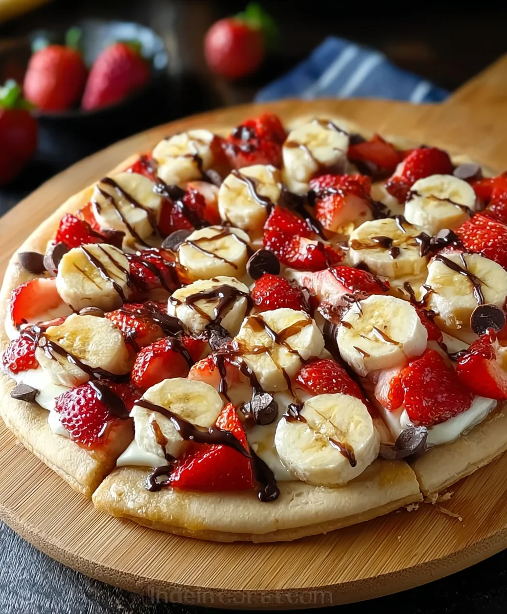 Ultimate Banana Split Fruit Pizza