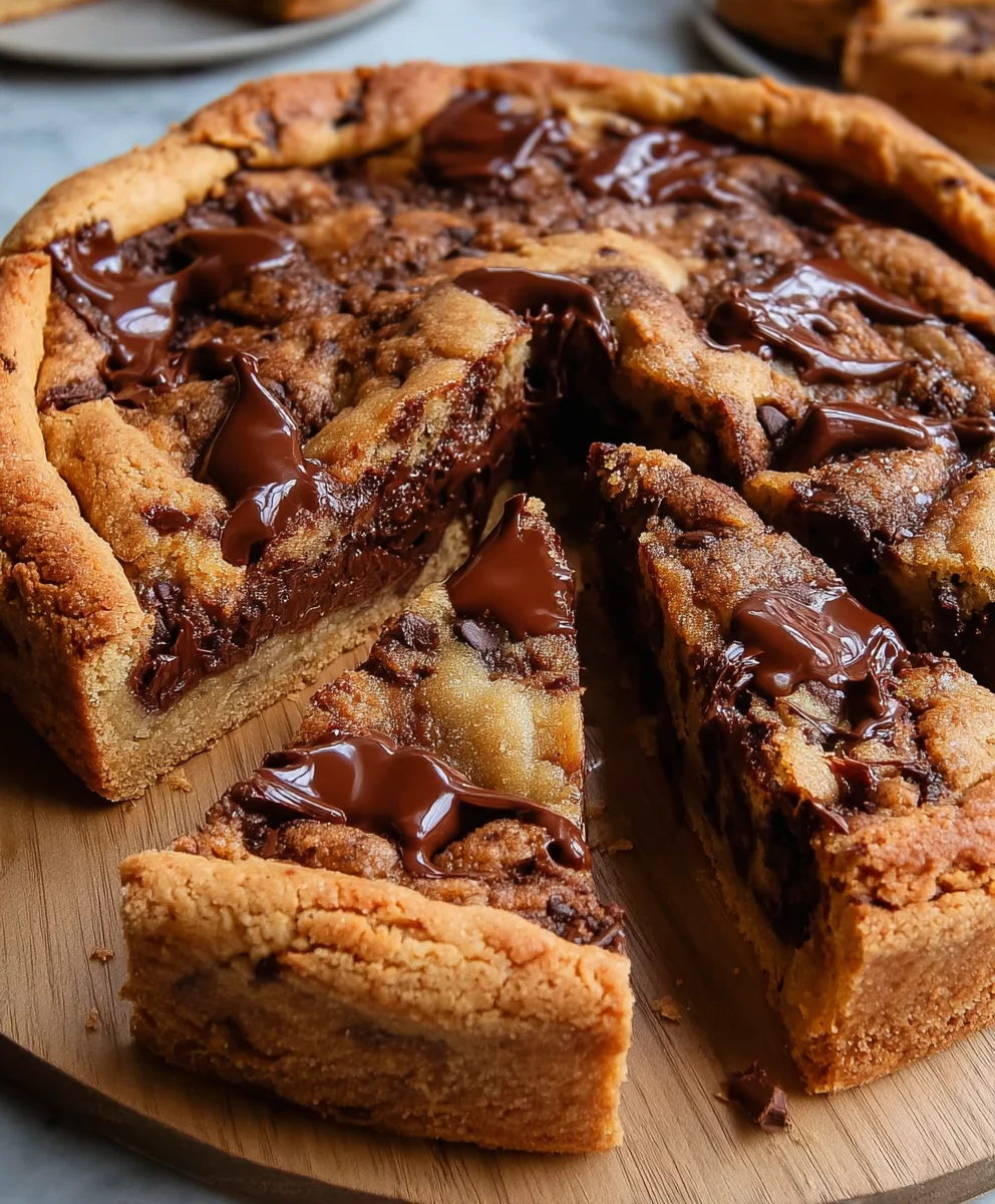 Nutella Stuffed Cookie Pie: Easy Dessert Perfection!