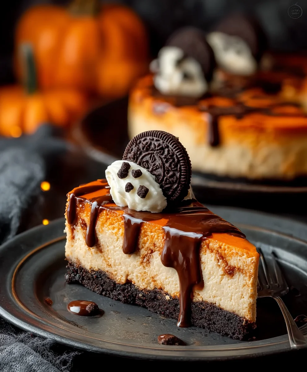 Spooky Halloween Cheesecake: A Deliciously Creamy Treat!