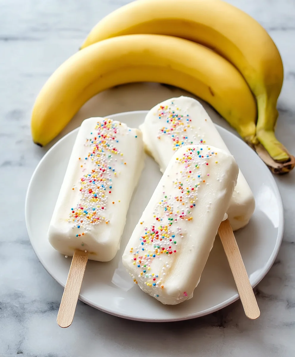 Frozen Banana Yogurt Pops: Healthy, Easy, Delicious Treat!