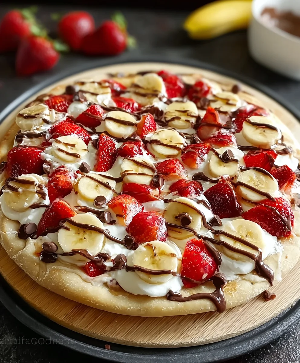 Ultimate Banana Split Fruit Pizza - Perfect for Parties!