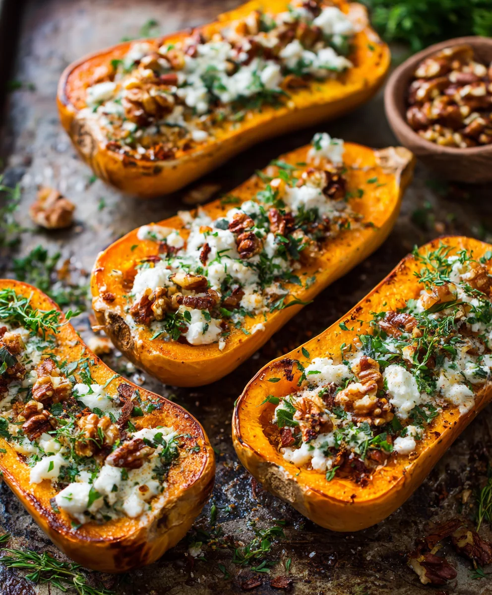 Hearty Stuffed Butternut Squash Dinner – Easy & Flavorful!