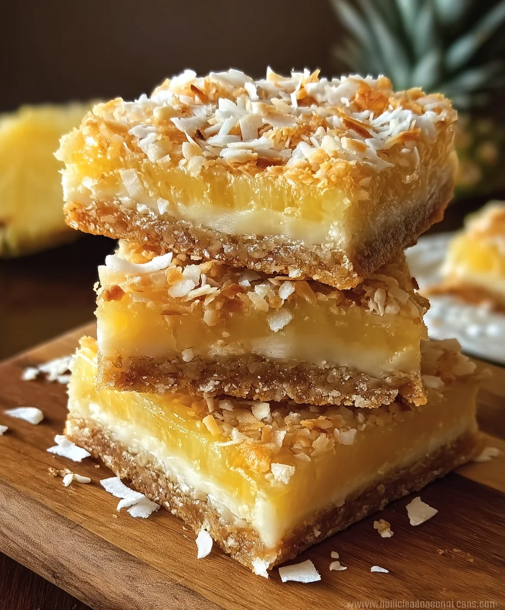 Pineapple Coconut Delight Bars