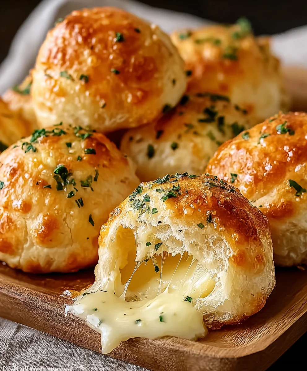 Pillsbury Biscuit Garlic Butter Cheese Bombs - Must Try!