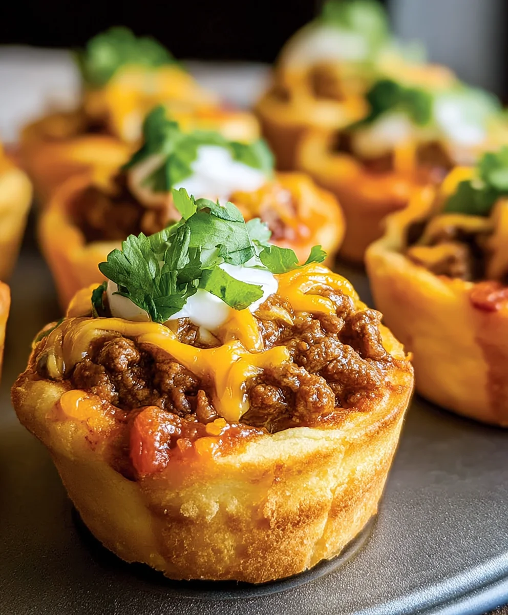 Easy Beef Taco Biscuit Cups: Dinner in Under Mins!