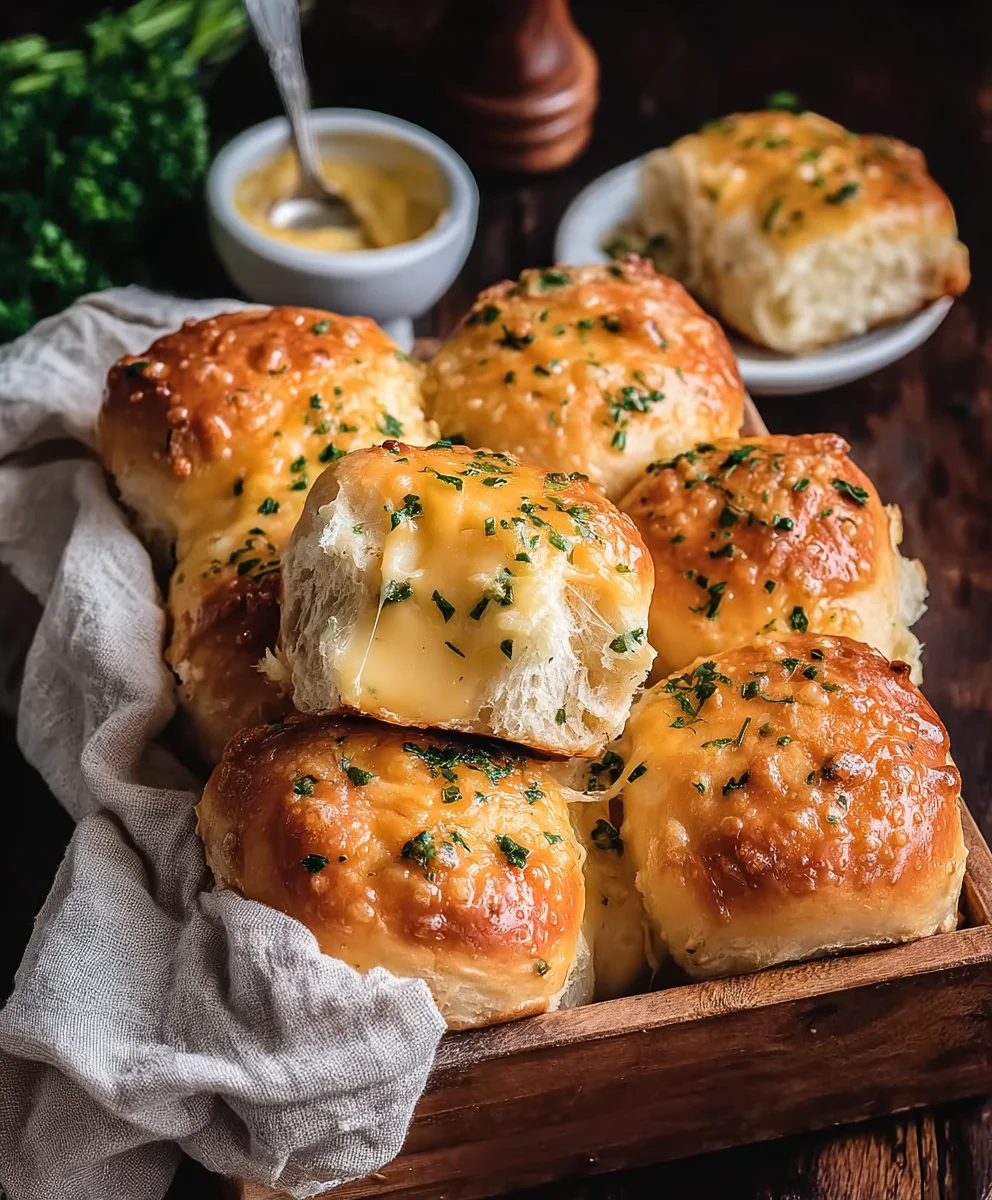 Flavorful Cheesy Garlic Dinner Rolls: Perfect for Any Occasion