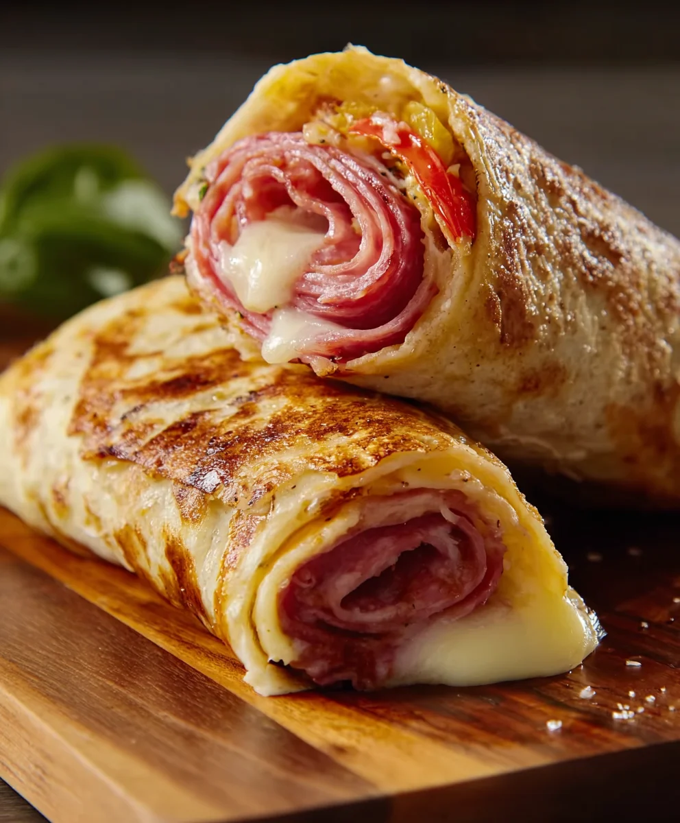 Air Fryer Hot Italian Beef Wraps