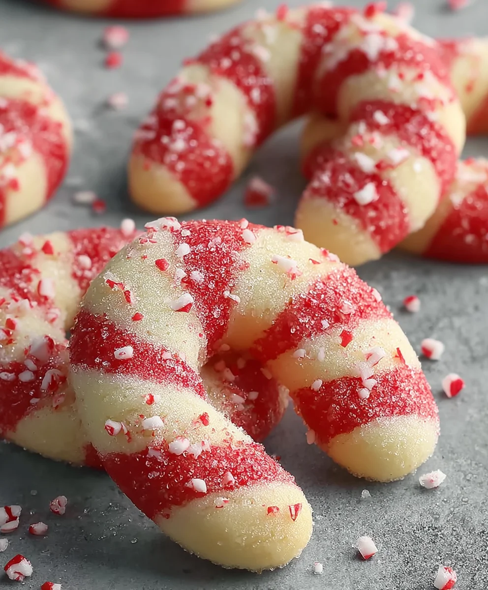 Festive Candy Cane Cookies