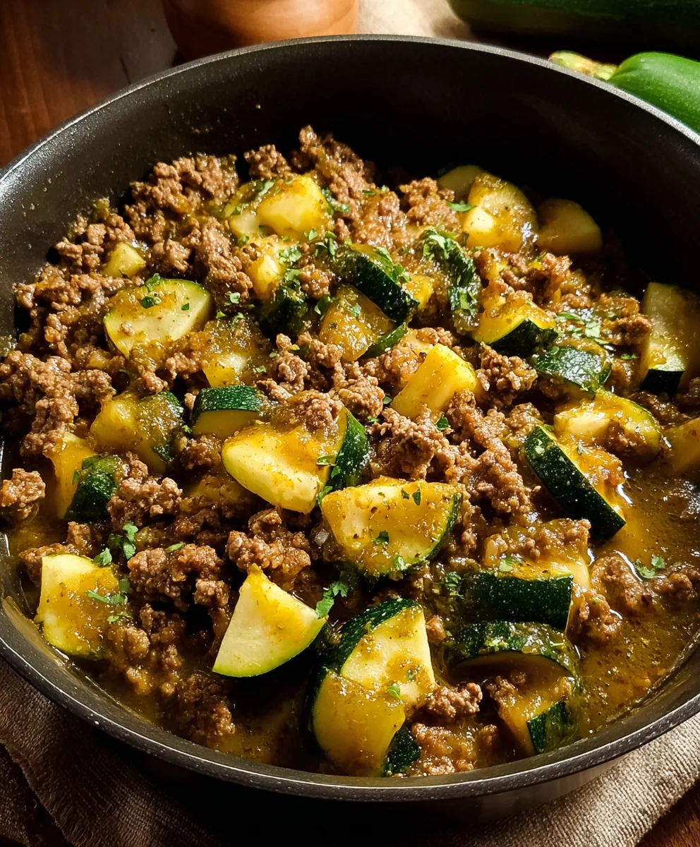 Calabacitas con Carne Molida: Zesty Ground Beef in Salsa Verde