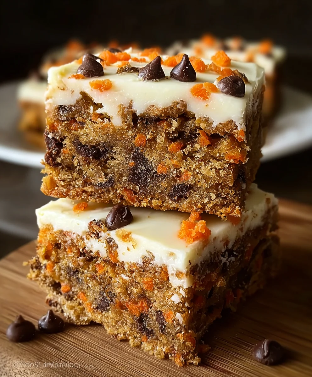Chocolate Chip Carrot Cake Bars: A Delightful Treat!