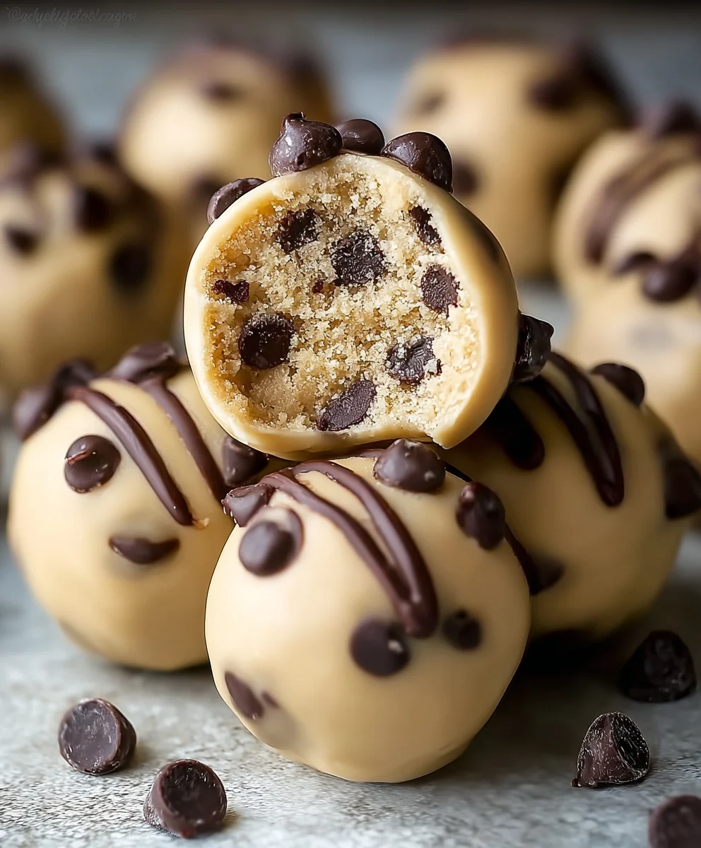 Delicious Chocolate Chip Cookie Dough Truffles (No-Bake!)