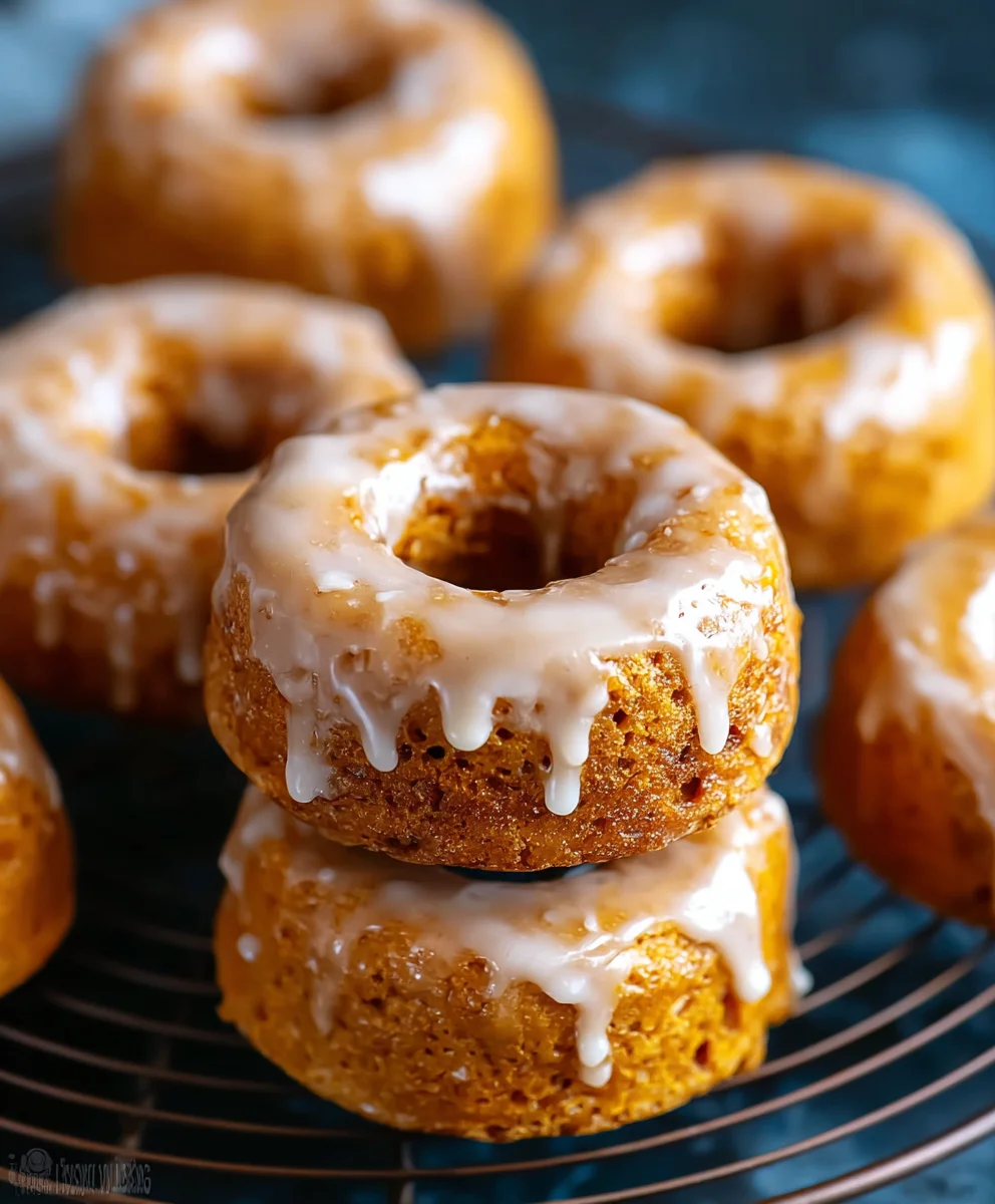 Delightful Baked Pumpkin Donuts with Sweet Maple Glaze