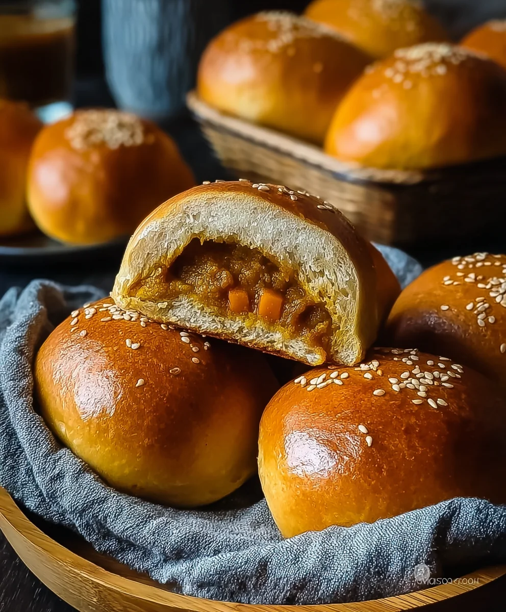 Vegan Japanese Curry Bread Buns