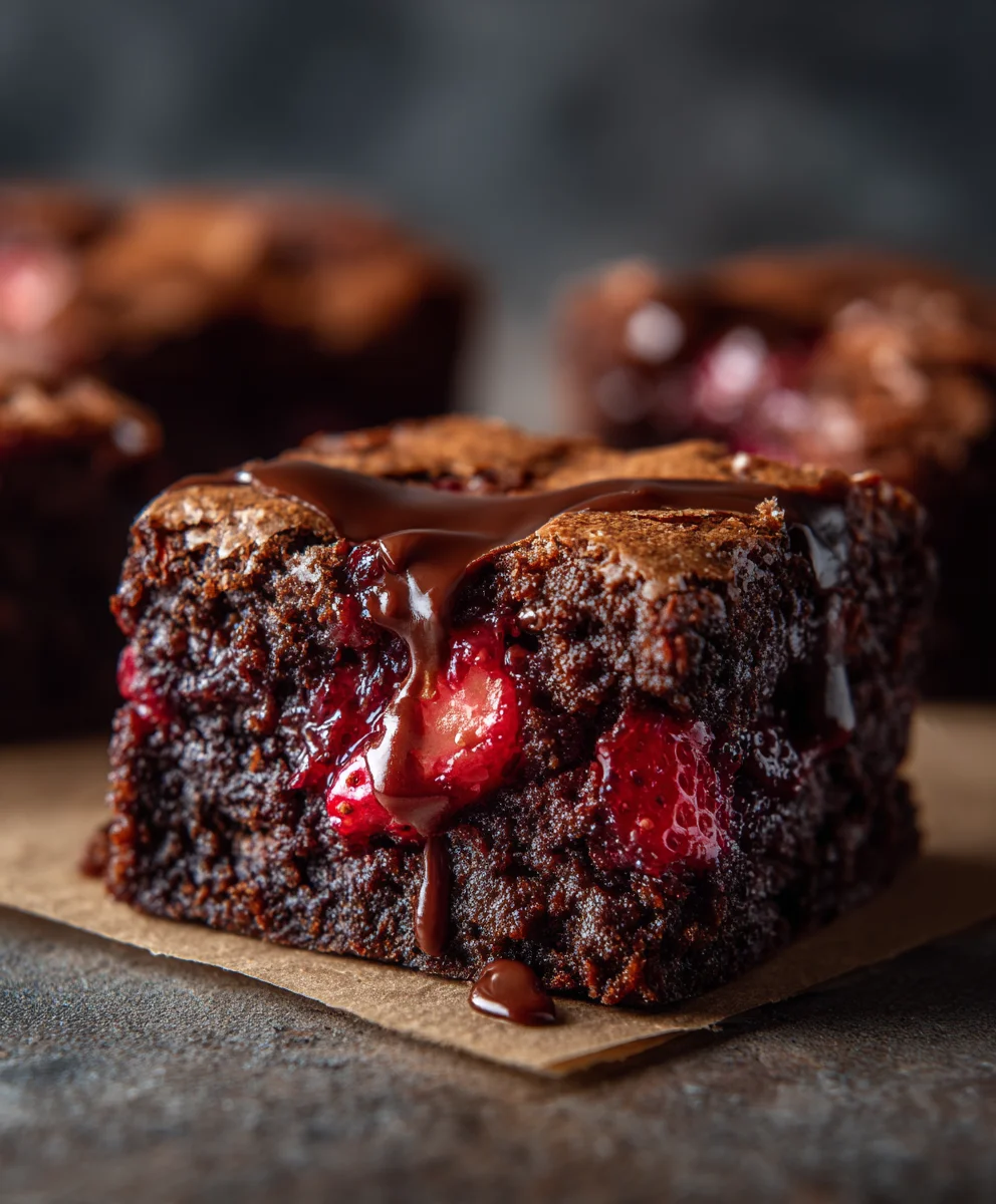 Ultimate Chocolate Strawberry Brownies – Pure Indulgence!