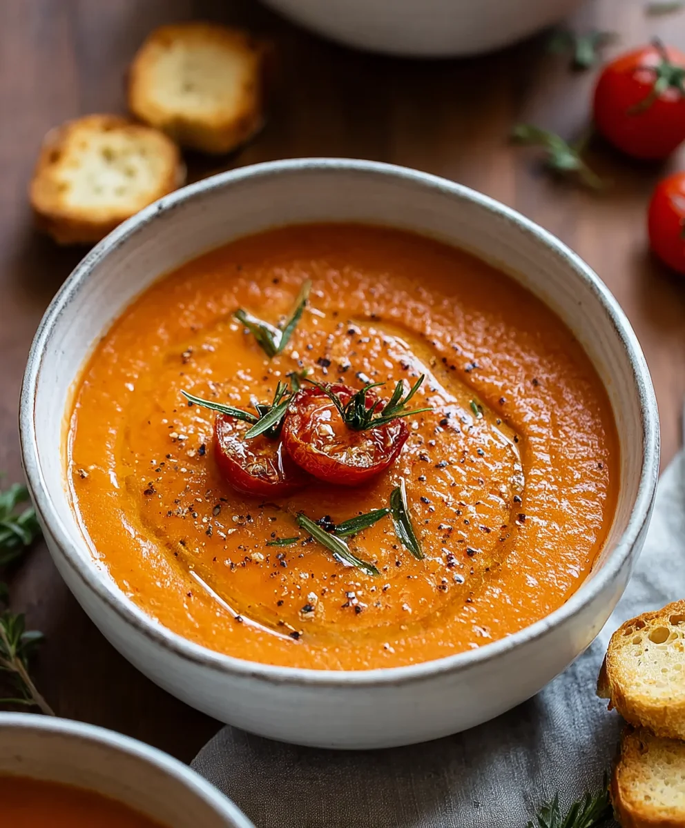 Ultimate Roasted Garlic Tomato Soup: Warm, Rich & Flavorful