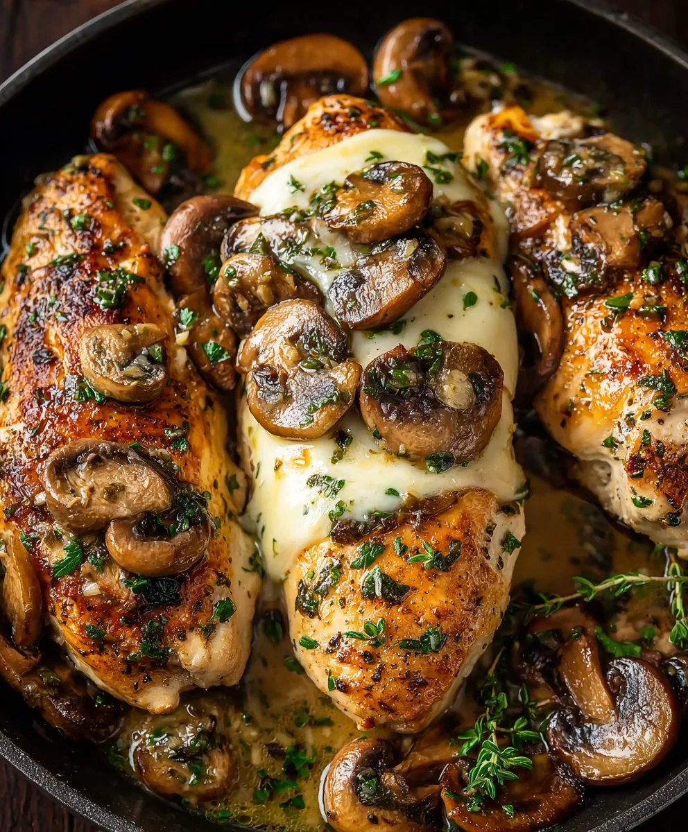 Savory Garlic Butter Mushroom Chicken – Quick & Delicious!