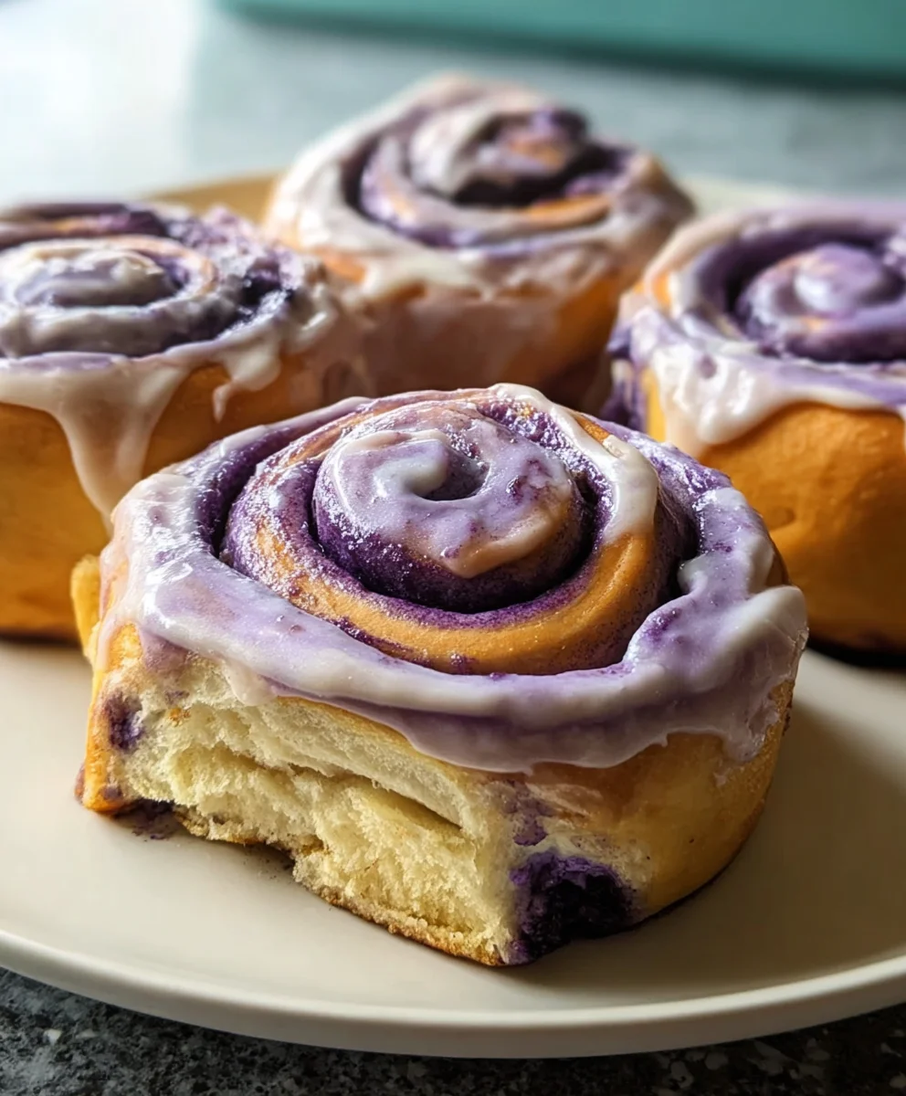 Ube Cinnamon Rolls