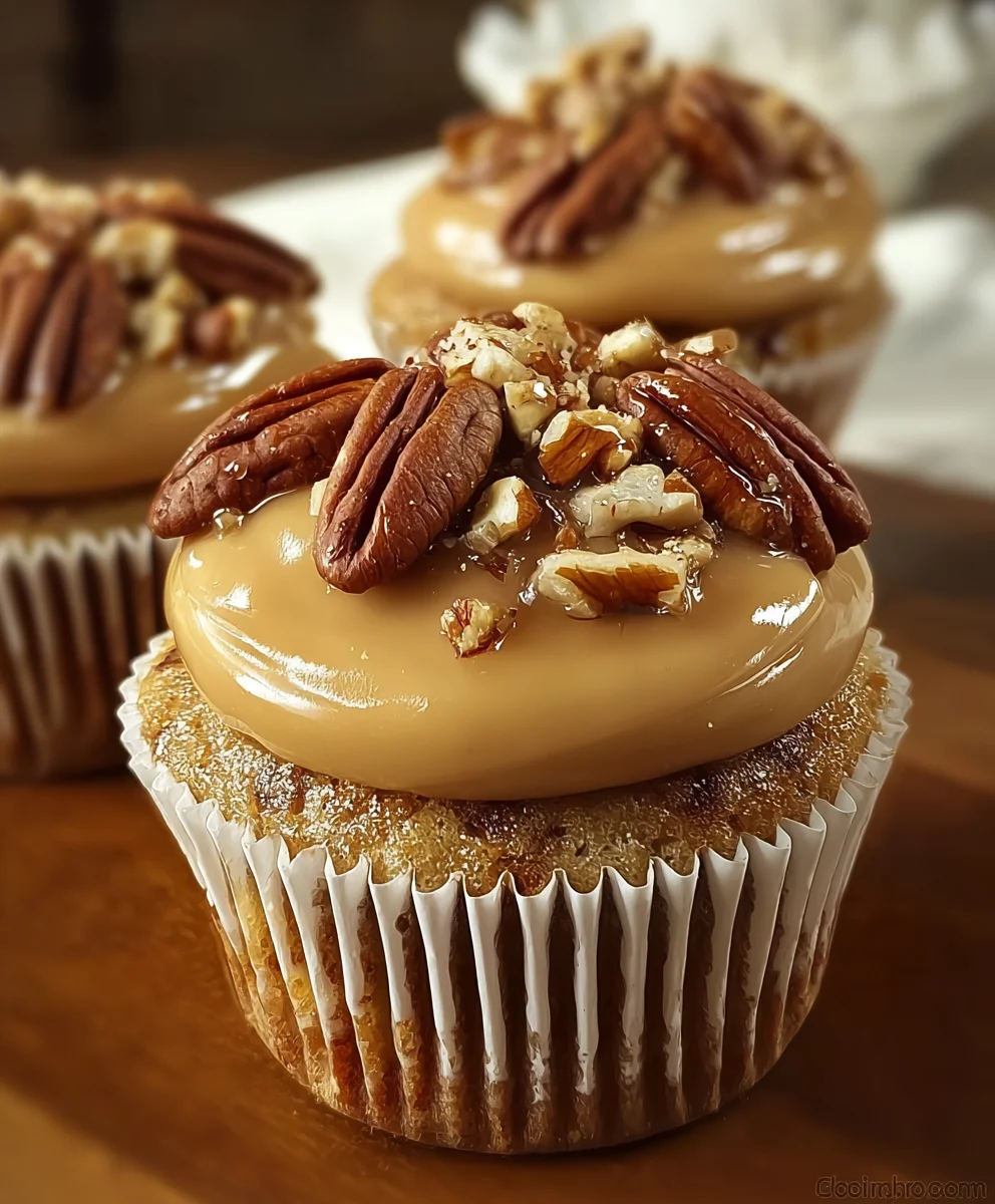 Caramel Pecan Cupcakes