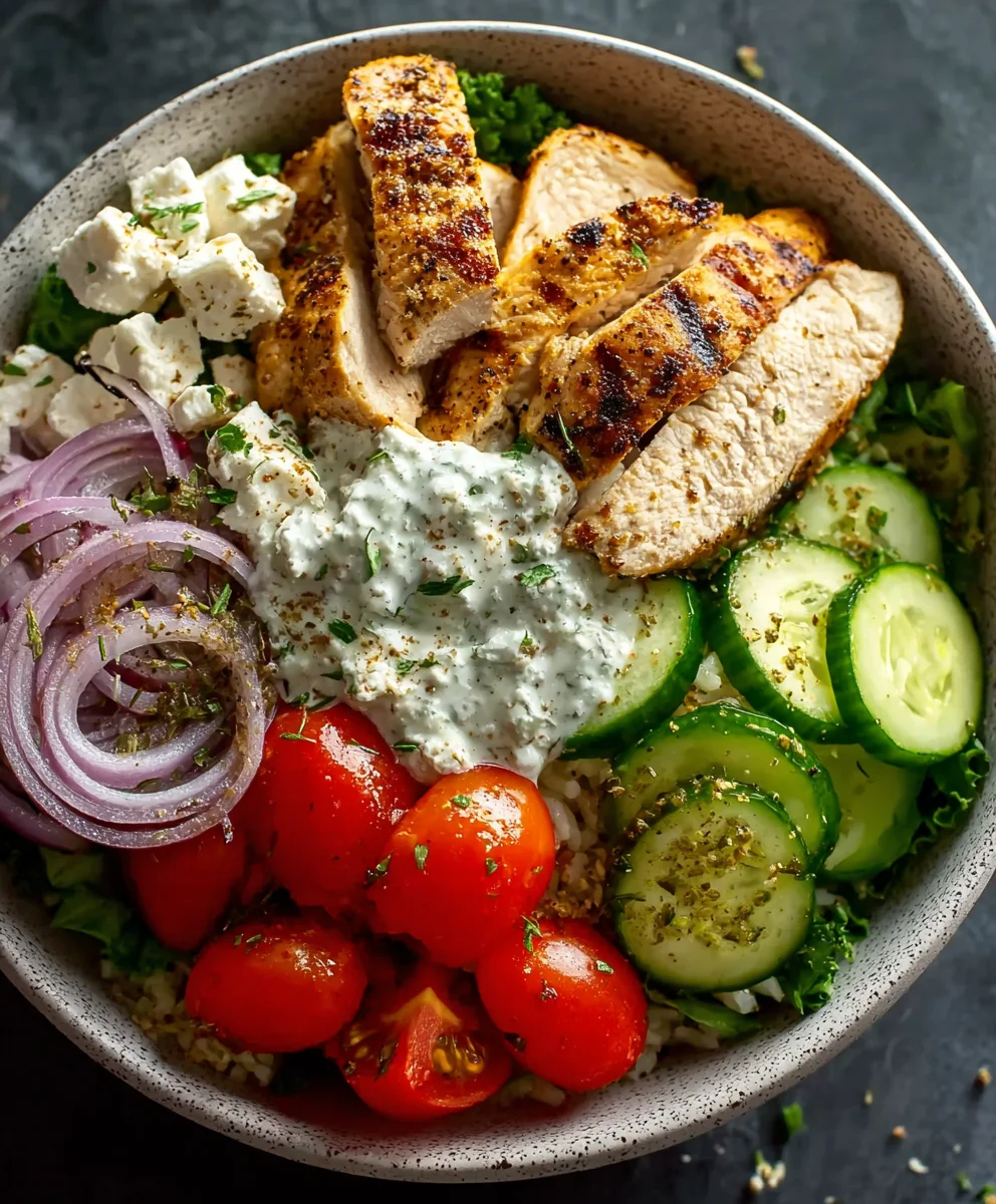 Greek Chicken Gyro Bowl Recipe: Healthy & Delicious Dinner!