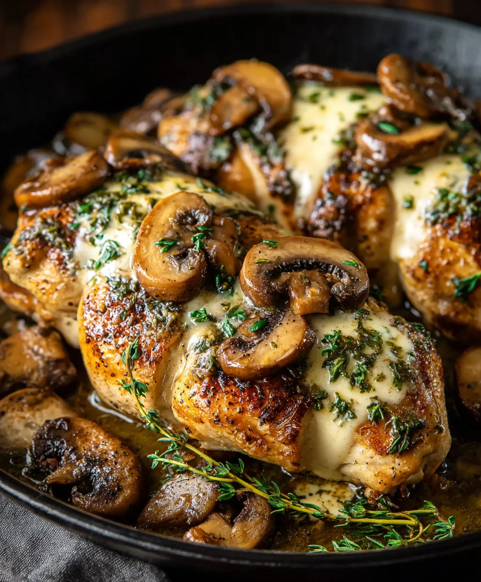 Savory Garlic Butter Mushroom Chicken – Quick & Delicious!
