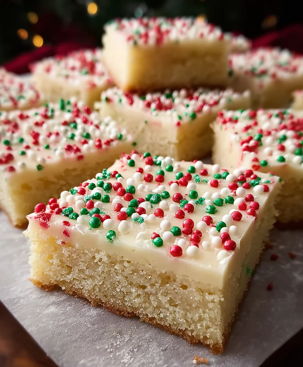 Easy Christmas Sugar Cookie Bars: Festive & Delicious