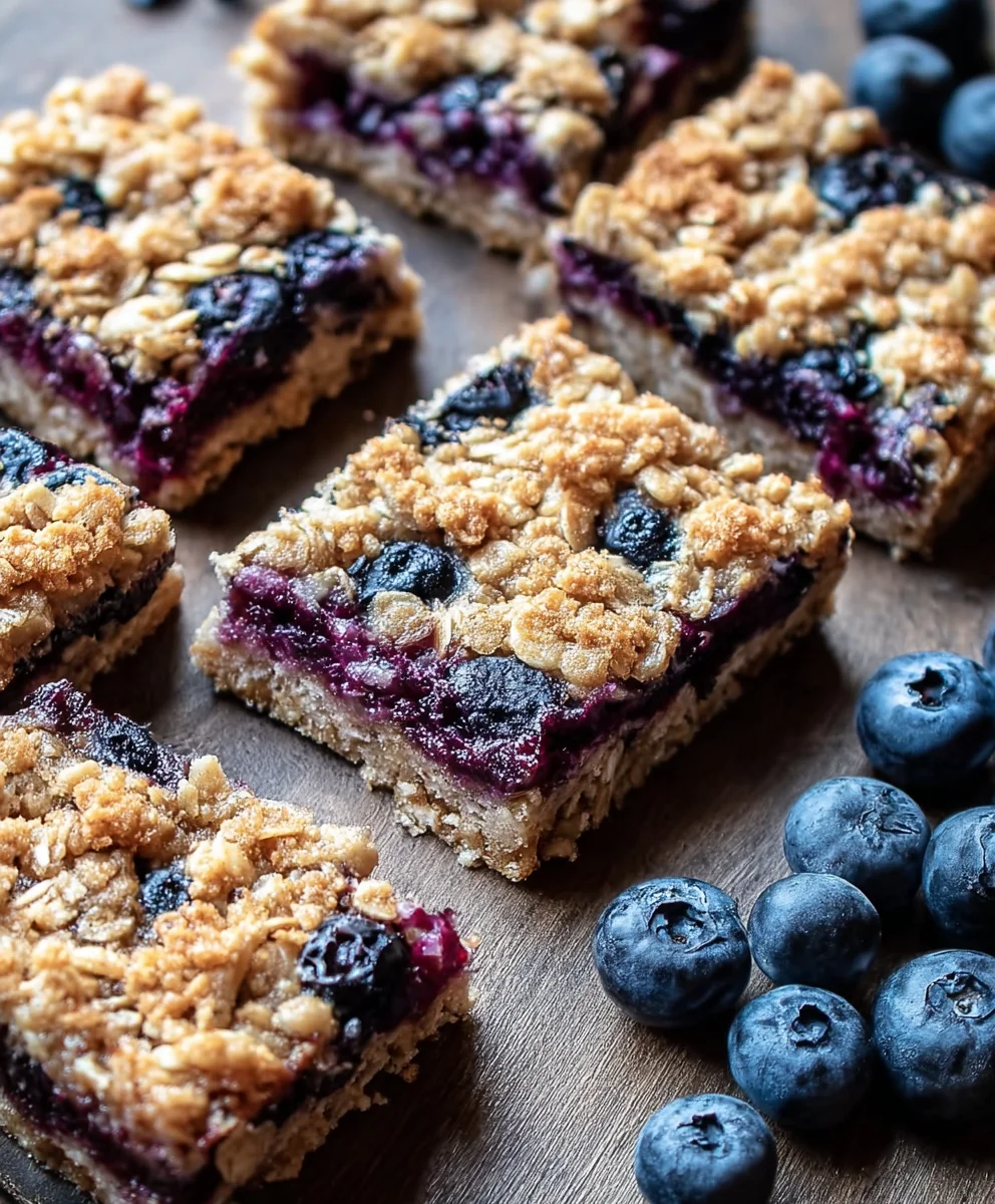 Healthy Blueberry Oatmeal Crumble Bars: Your Go-To Breakfast!