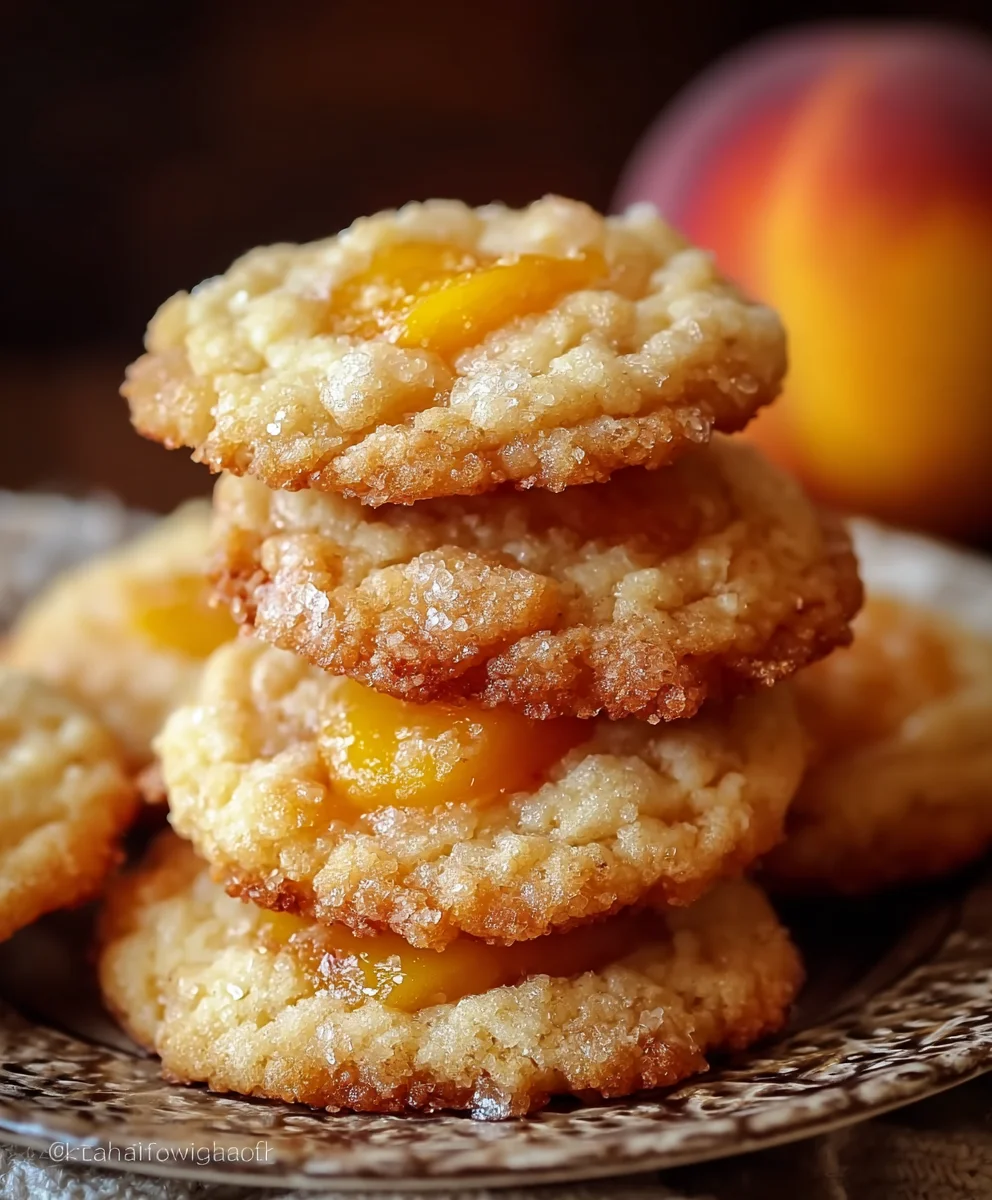 Peach Cobbler Cookies