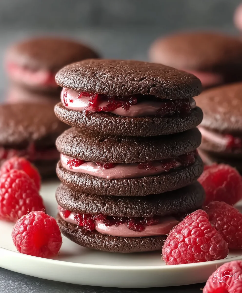 Irresistible Chocolate Raspberry Sandwich Cookies Recipe