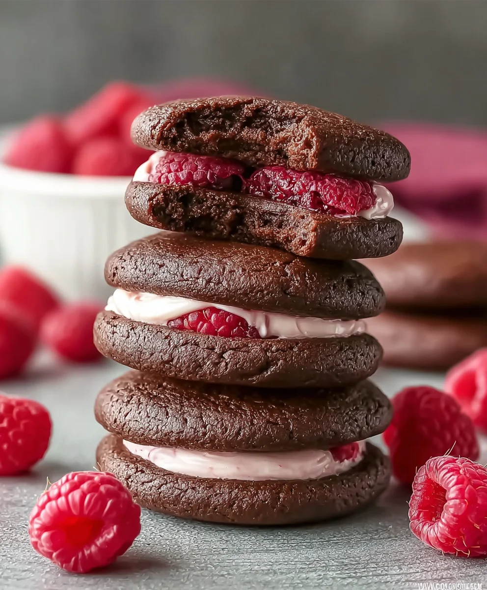 Irresistible Chocolate Raspberry Sandwich Cookies Recipe