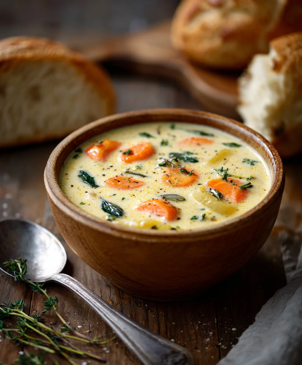 One Pot Creamy Vegetable Soup: Easy & Delicious!