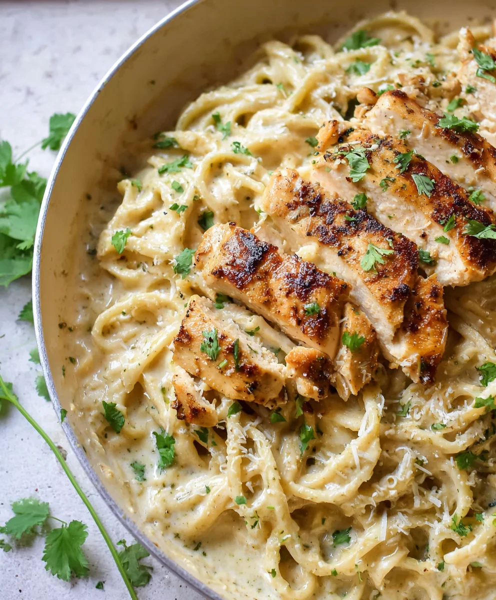 Creamy Garlic Parmesan Chicken Pasta