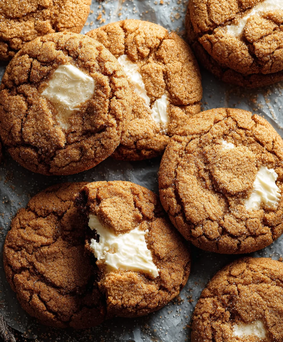 Amazing Non-Alcoholic Gingerbread Cheesecake Cookies!
