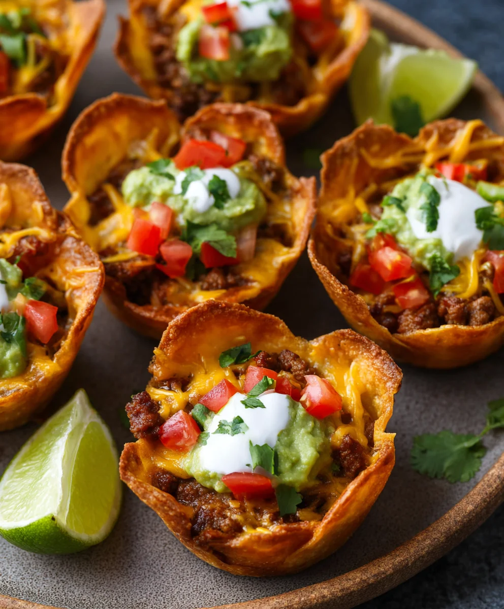 Easy Beef Taco Cups Recipe - Quick & Family Friendly!
