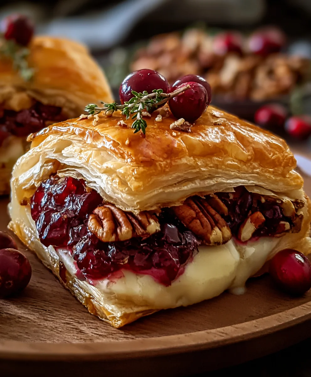 Cranberry Pecan Brie Puff Pastry: Easy Holiday Appetizer