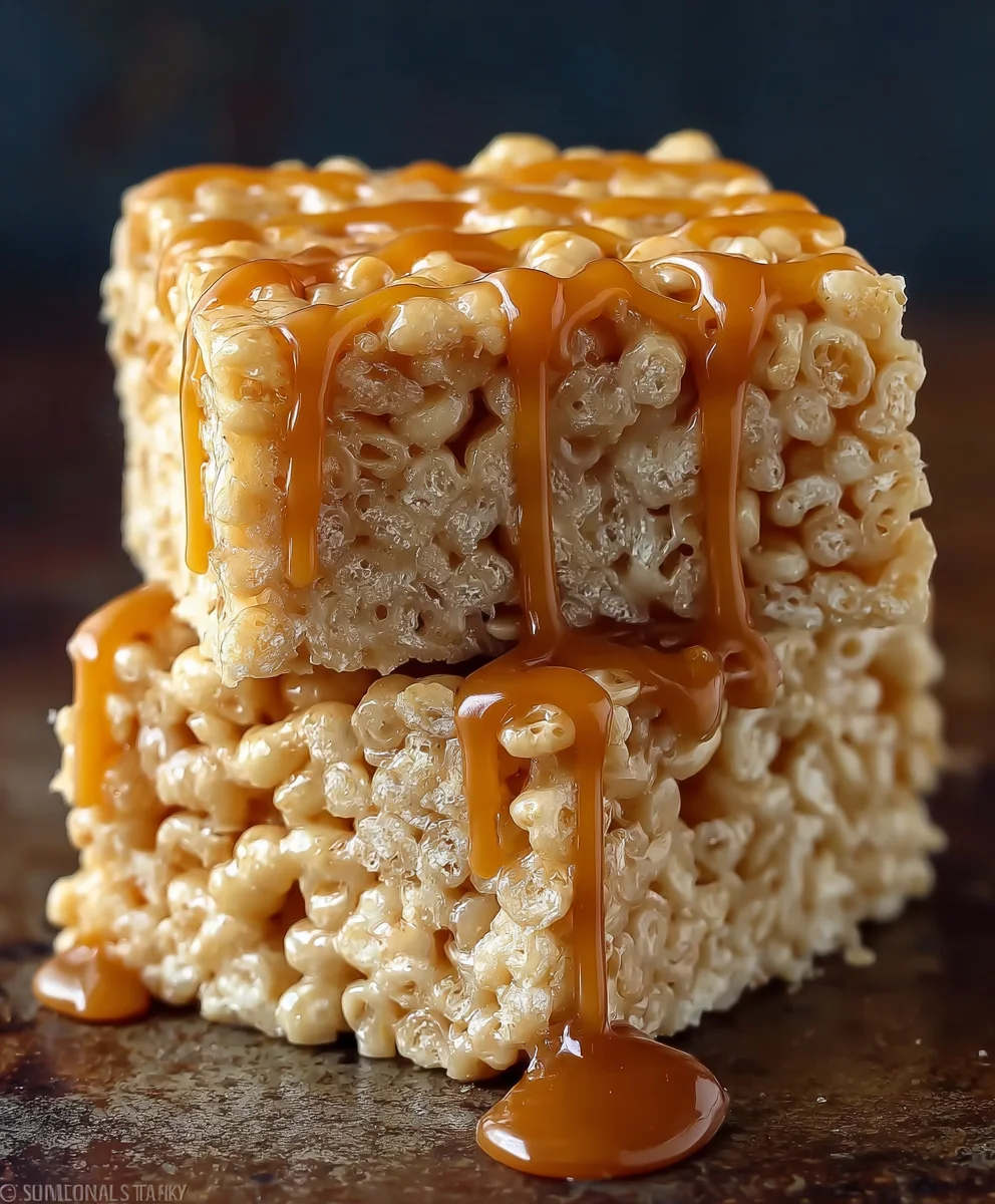 Salted Caramel Rice Krispie Treats: Chewy & Easy Recipe