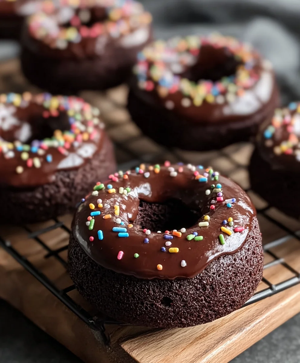 Soft & Chewy Chocolate Baked Donuts: Your New Favorite!