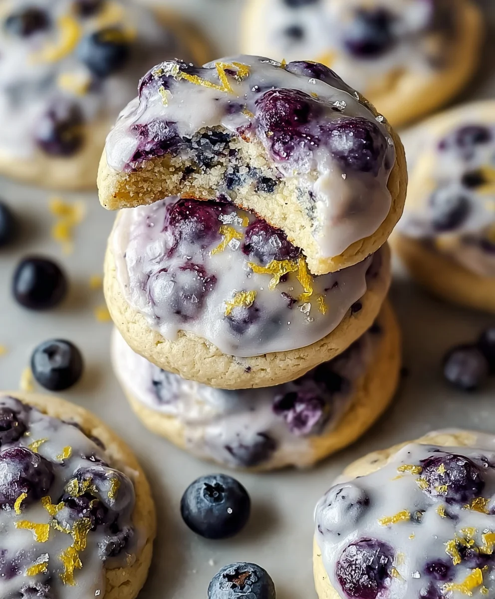 Irresistible Blueberry Lemon Frost Cookies – Perfect Sweetness!