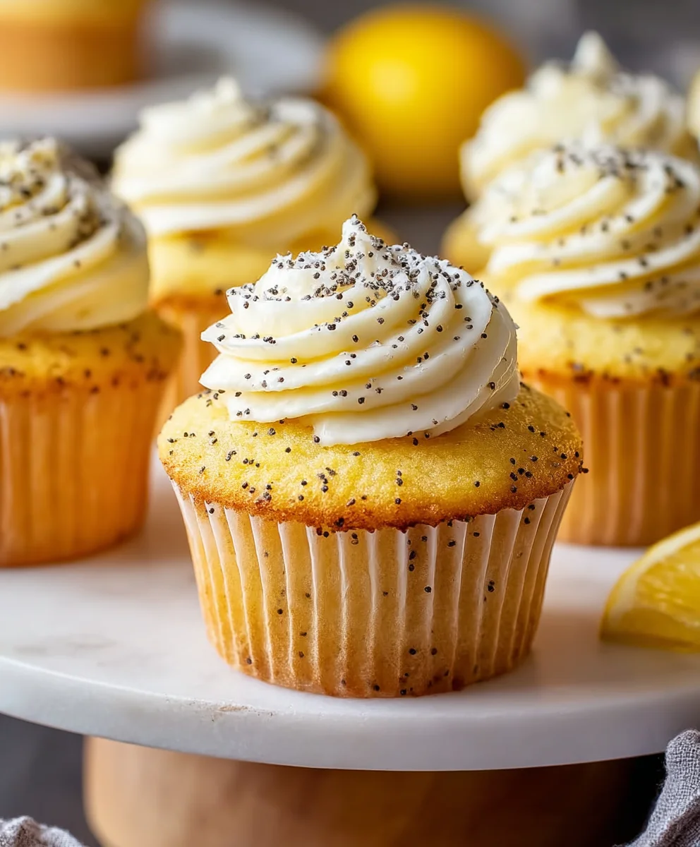 Lemon Poppy Seed Cupcakes