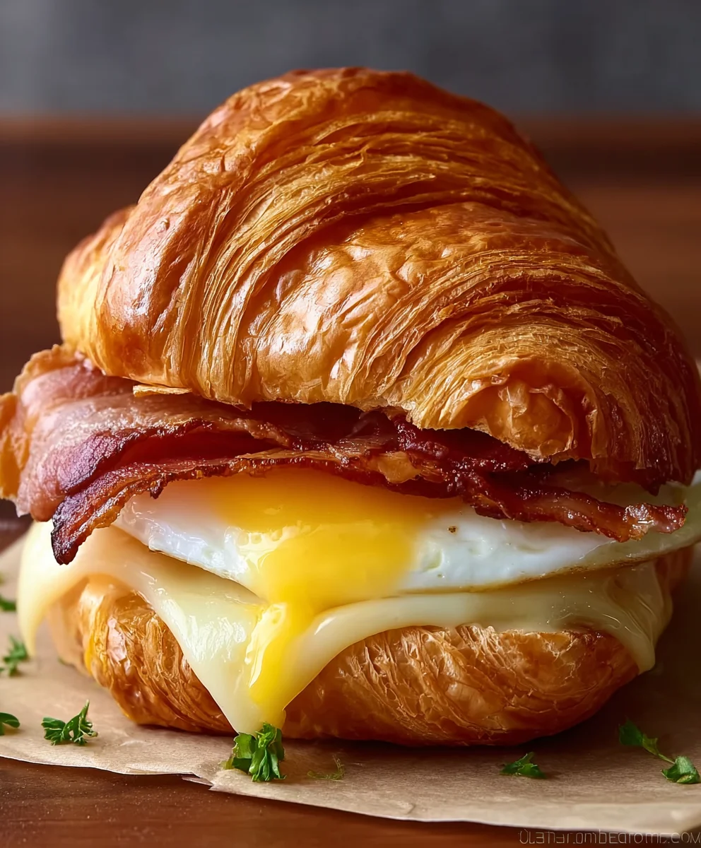 Ultimate Croissant Breakfast Sandwich