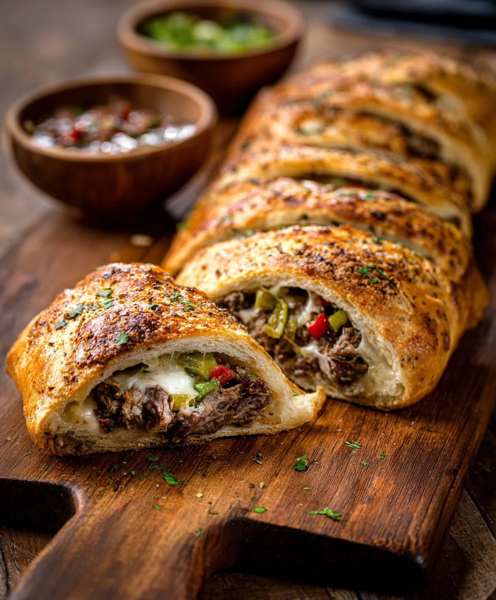 Philly Cheesesteak Stromboli – Classic Flavor, Easy Recipe!