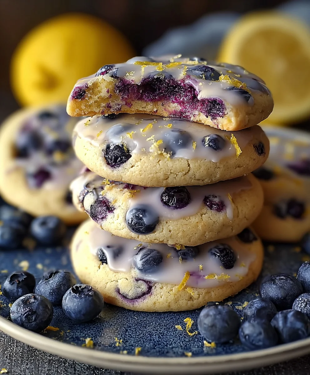 Irresistible Blueberry Lemon Frost Cookies – Perfect Sweetness!