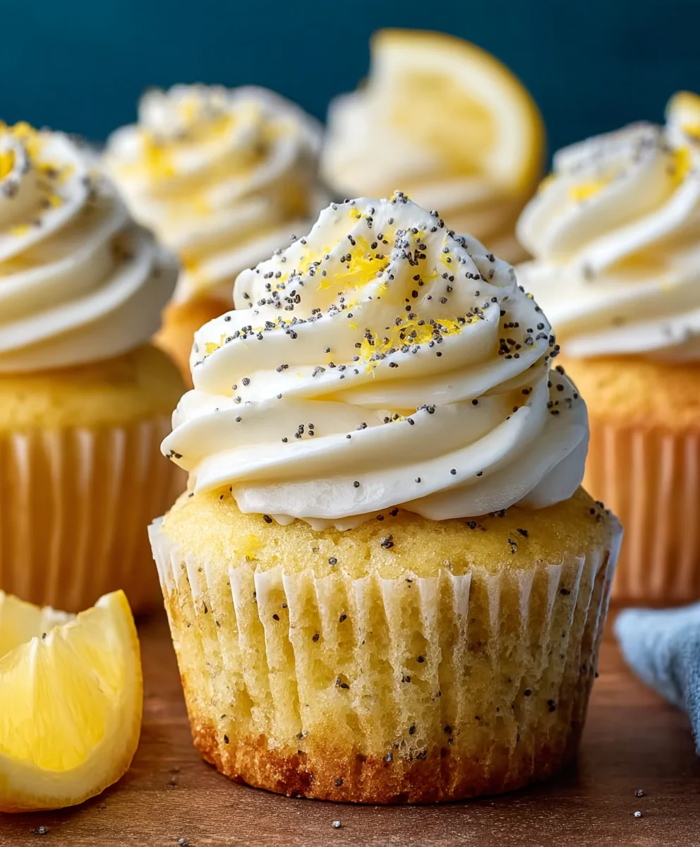 Zesty Lemon Poppy Cupcakes – Bright & Delicious Recipe!
