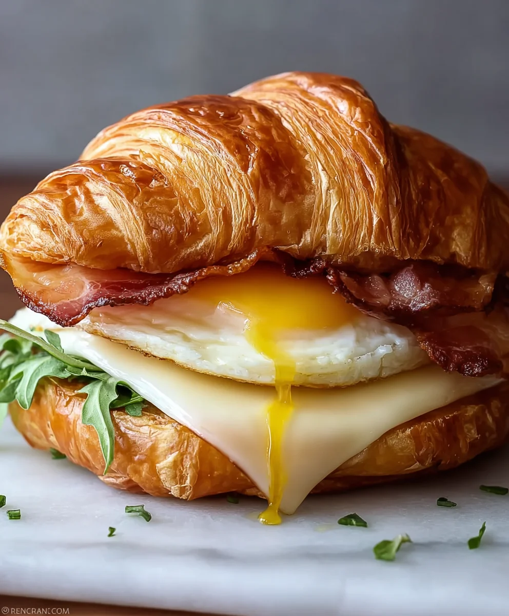 Ultimate Croissant Breakfast Sandwich – Start Your Day Right!
