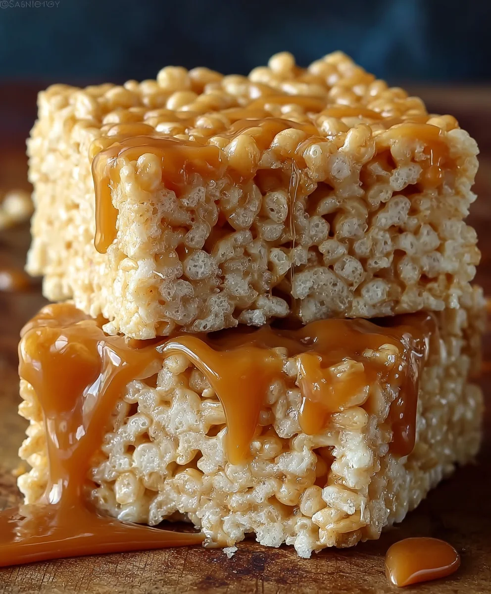 Salted Caramel Rice Krispie Treats: Chewy & Easy Recipe
