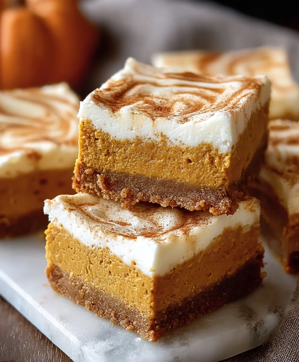 Decadent Pumpkin Cheesecake Bars