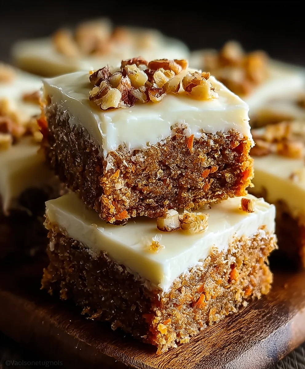 Decadent Carrot Cake Bars: A Must-Try Easy Dessert Recipe